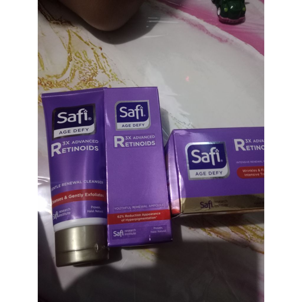 clenser, serum dan pelembab Safi Age Defy