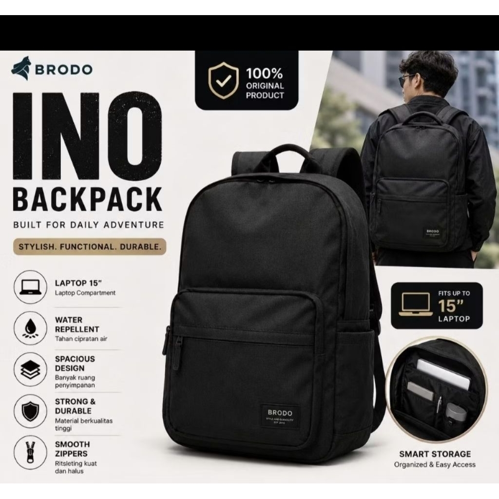 BRODO ino backpack tas ransel