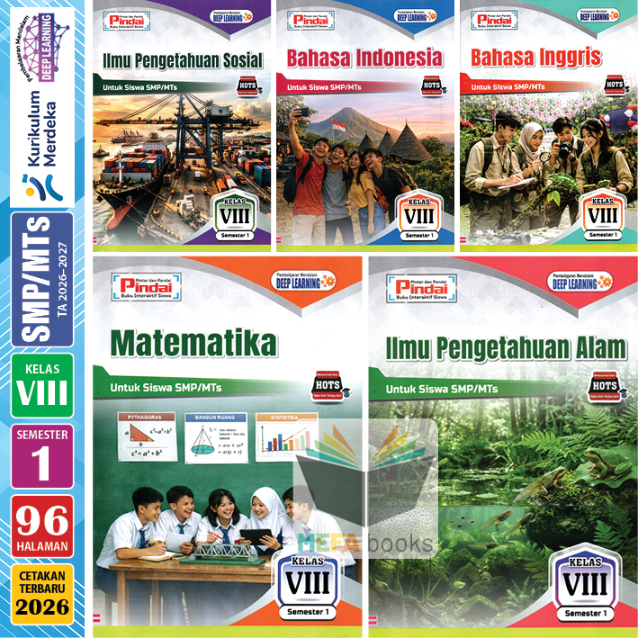 LKS Pindai SMP MTs Kelas 8 Semester 1 & 2 Kurikulum Merdeka CV Arya Duta