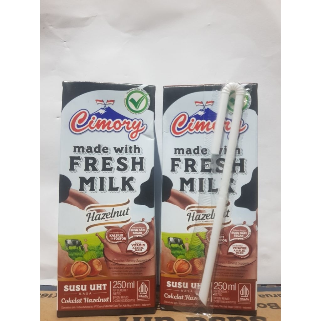Susu UHT Cimory 250 ml - Rasa Almond, Choco Malt, Salted Caramel
