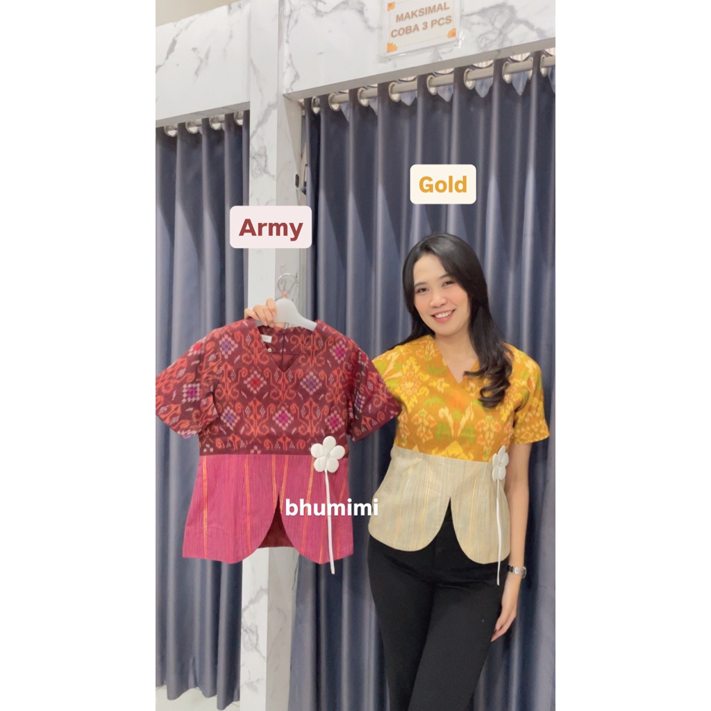 Atasan Endek Kombinasi/Atasan Endek/Atasan Wanita