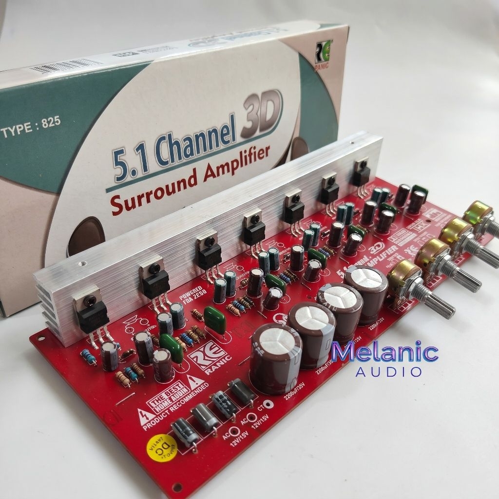 Kit Power Amplifier aktif 5.1 surround 3D