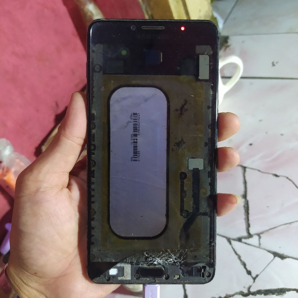 samsung C9 pro sm-c900f minus lcd mesin normal tested
