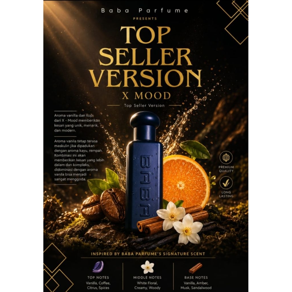 Baba parfume x mood Best Seller baba parfume Indonesia meva rextase