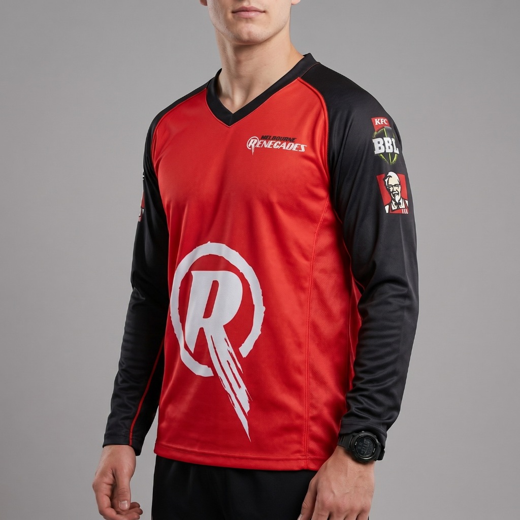 Melbourne Renegades Player Issue BBL Majestic Big Bash League Jersey XL