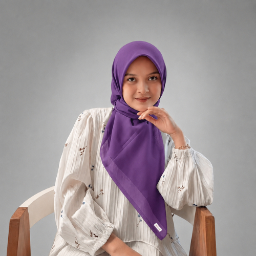 Byzee Paris Amélie Classic Timeless Elegance Hijab Purple