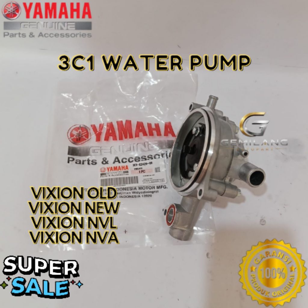 WATER PUMP KODE 3C1, WATER PUMP VIXION OLD, WATER PUMP VIXION NEW, WATER PUMP VIXION NVL, WATER PUMP