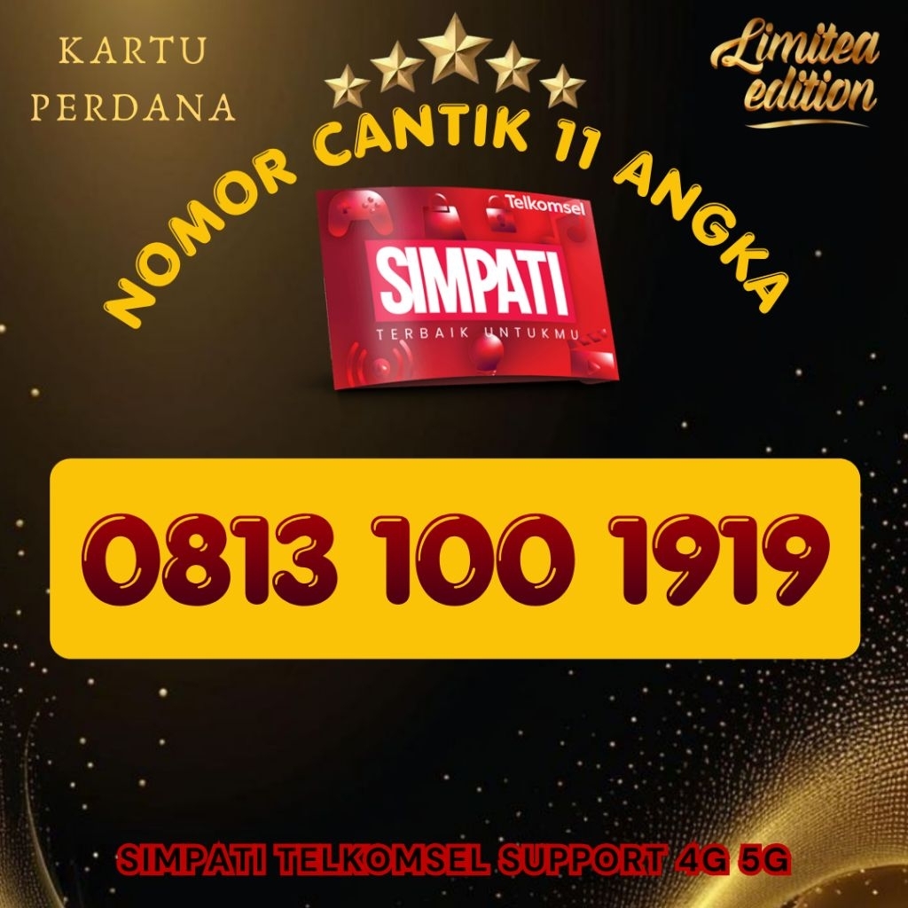 KOLEKSI SUPER ~ NOMOR CANTIK 11 DIGIT SUPER 1000 BONUS 3 GB SUPPORT 4G LTE 5G KARTU PERDANA SIMPATI 