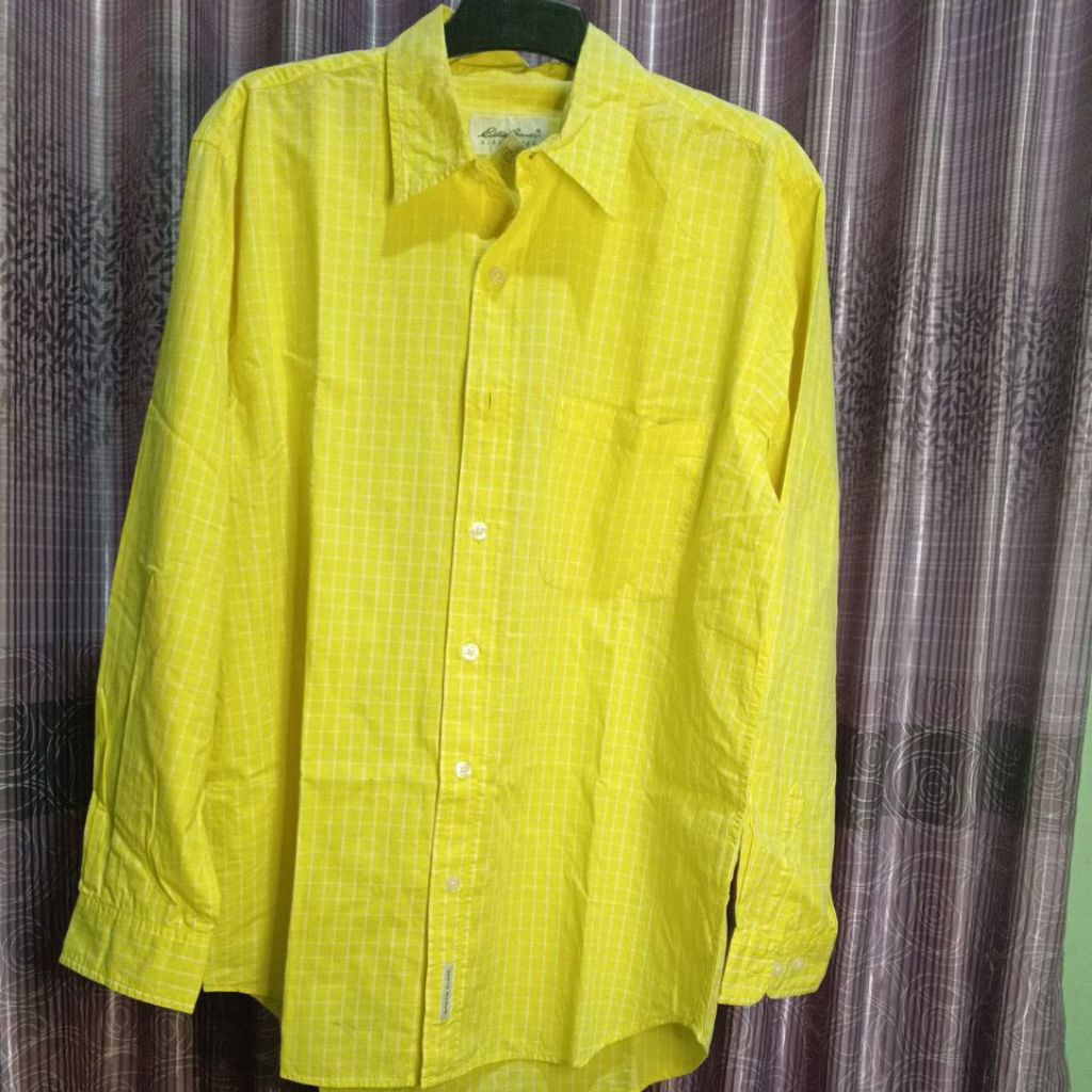 kemeja Eddie bauer kuning
