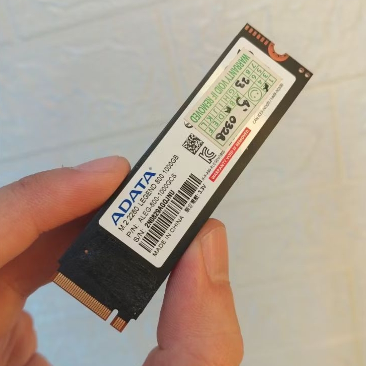 SSD NVME ADATA LEGEND 800 1TB HEALTH 76% GEN 4X4 + FREE HEATSINK NVME