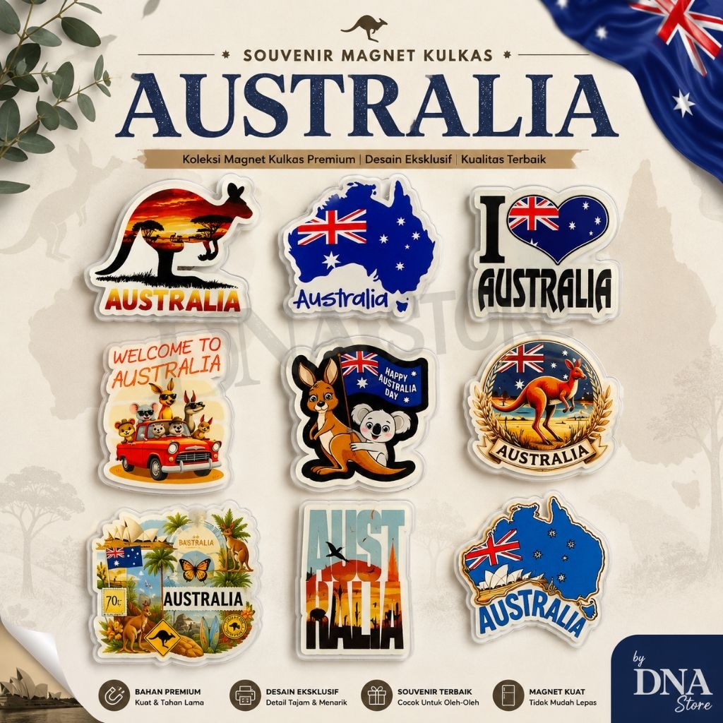 Souvenir magnet kulkas Australia souvenir australia