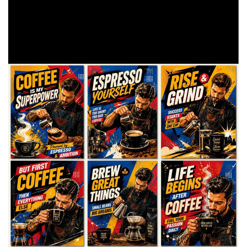 poster vintage retro kopi classic mobil