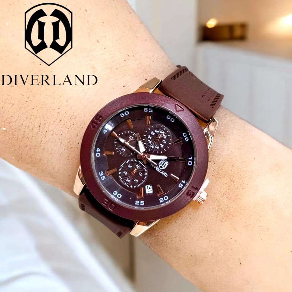 Jam Tangan Wanita DIVERLAND J Original Rubber