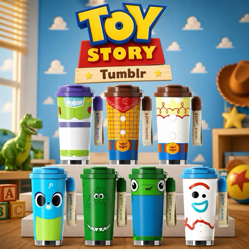 Tumbler Toy Story 5 Point Coffee Botol Minum 530ml Indomaret PROMO !!