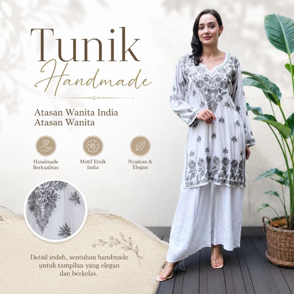 Tunik Handmade /Atasan Wanita India/Atasan Wanita