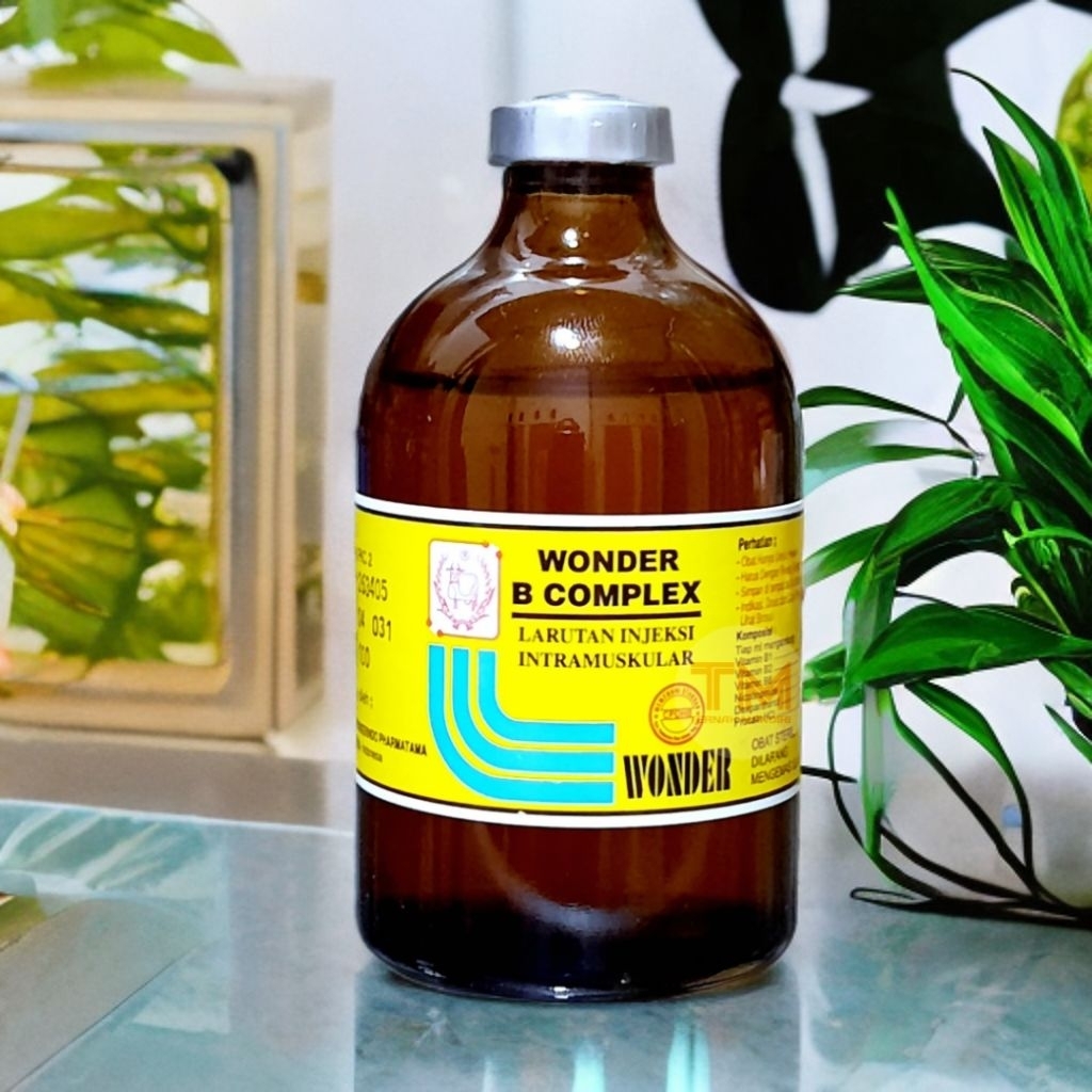 WONDER B COMPLEX 100 ml Vitamin B Complex Vitamin C Untuk Sapi Kambing Domba
