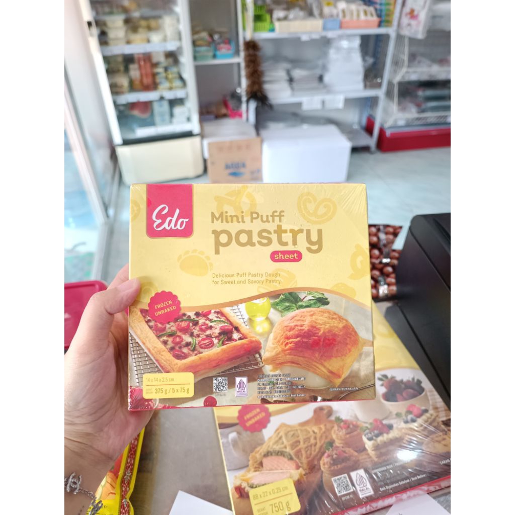 EDO PASTRY Sheet 375gram | Kulit Instant 375gram Edo Untuk Pastry Croissant Bolen