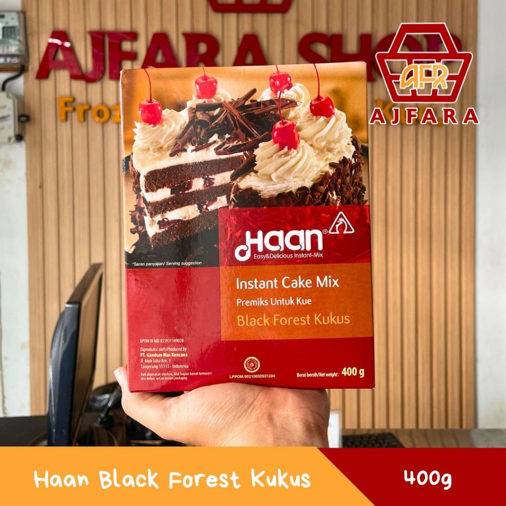 Haan Black Forest Kukus 400g Tepung Premiks Kue Instan Praktis Halal MD