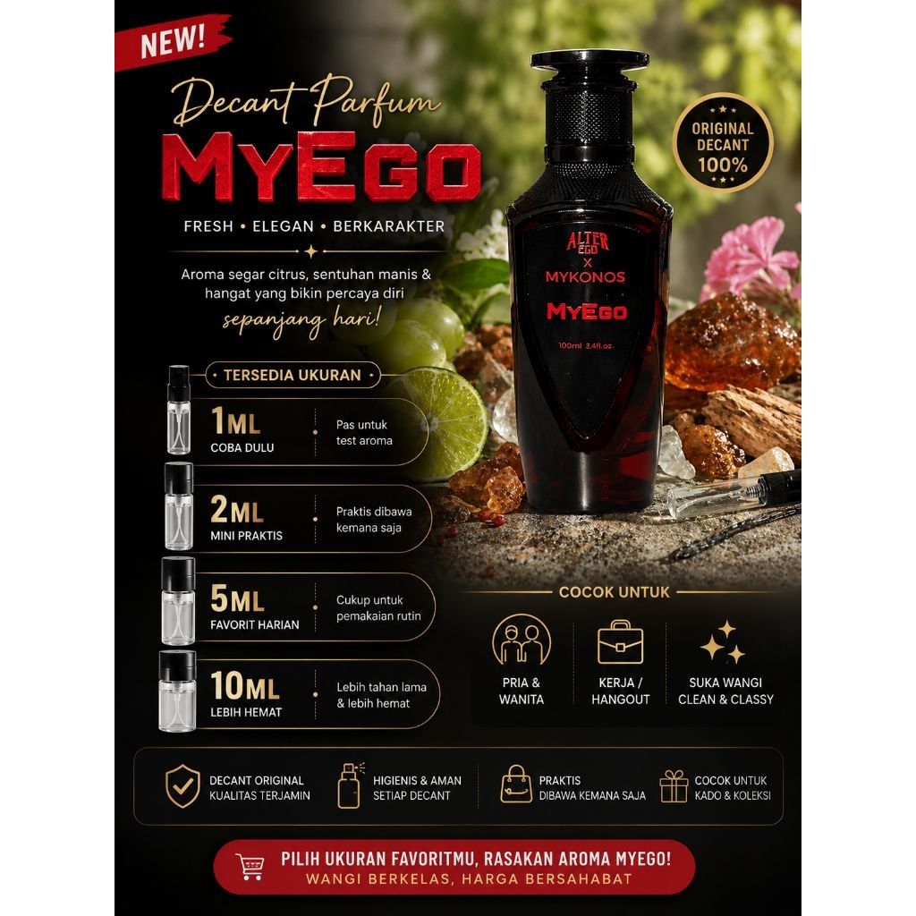 Decant parfum mykonos my ego