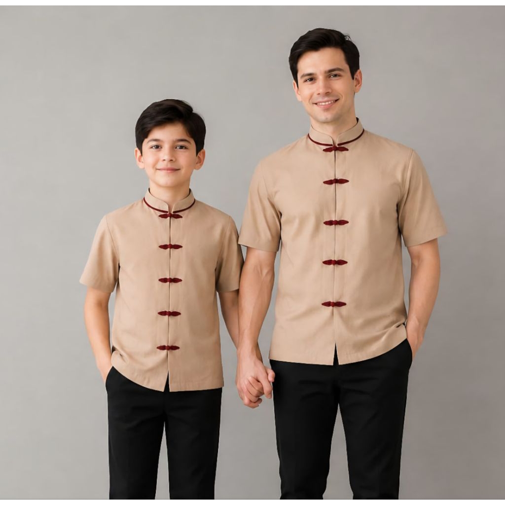 cheongsam anak dan dewasa terbaru/cheongsam pria/cheongsam anak/baju imlek terbaru/kostum imlek terb