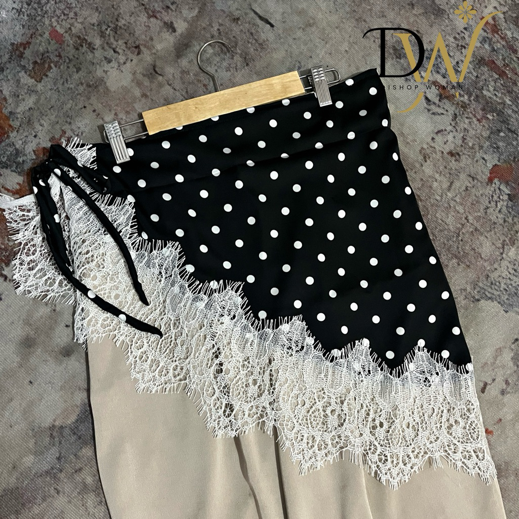 Layering satin lace skirt Rok Asimetris rok lace skirt renda| Lace skirt vintage korea style|Layerin