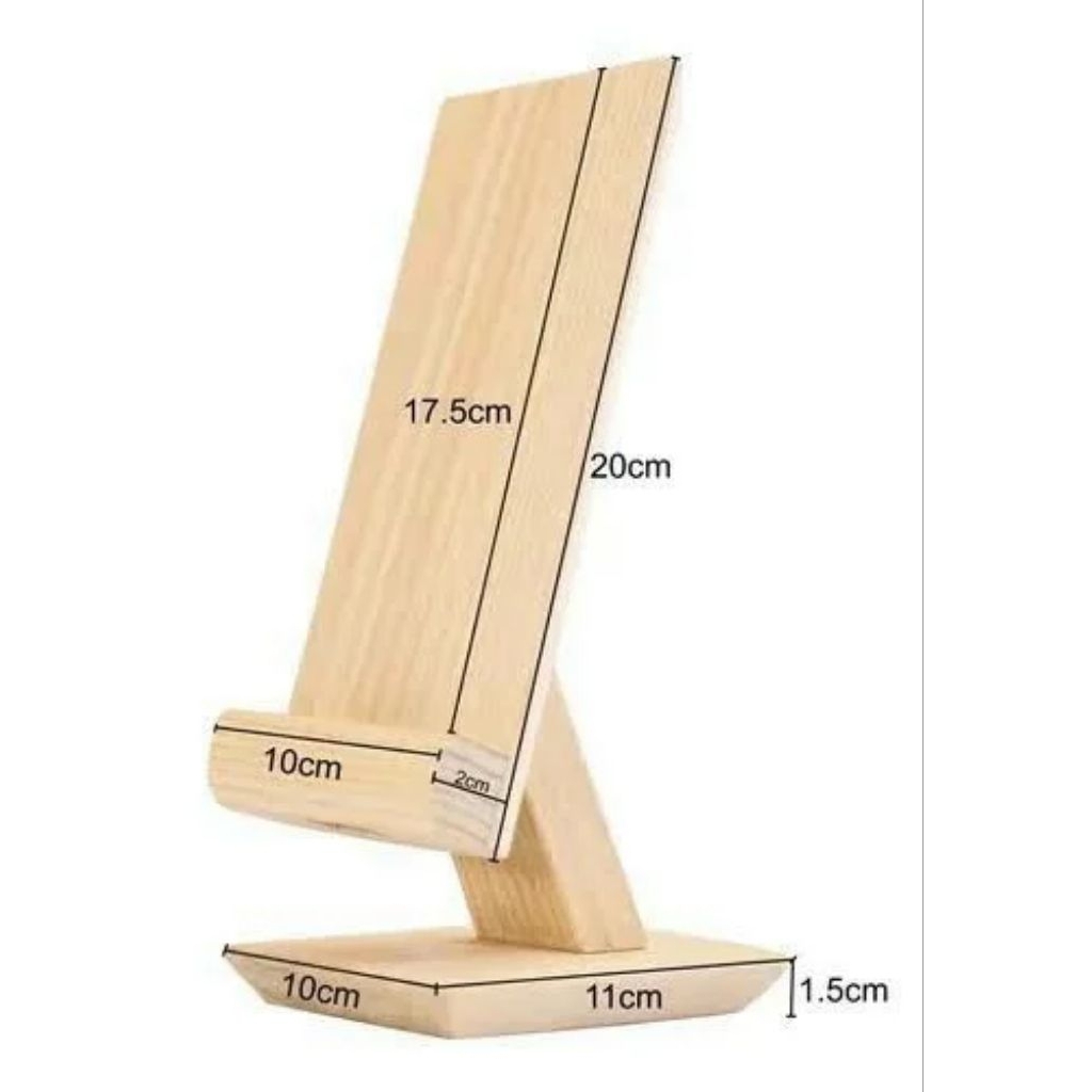 dudukan hp/standing hp kayu solid/ stand holder kayu tempat hp