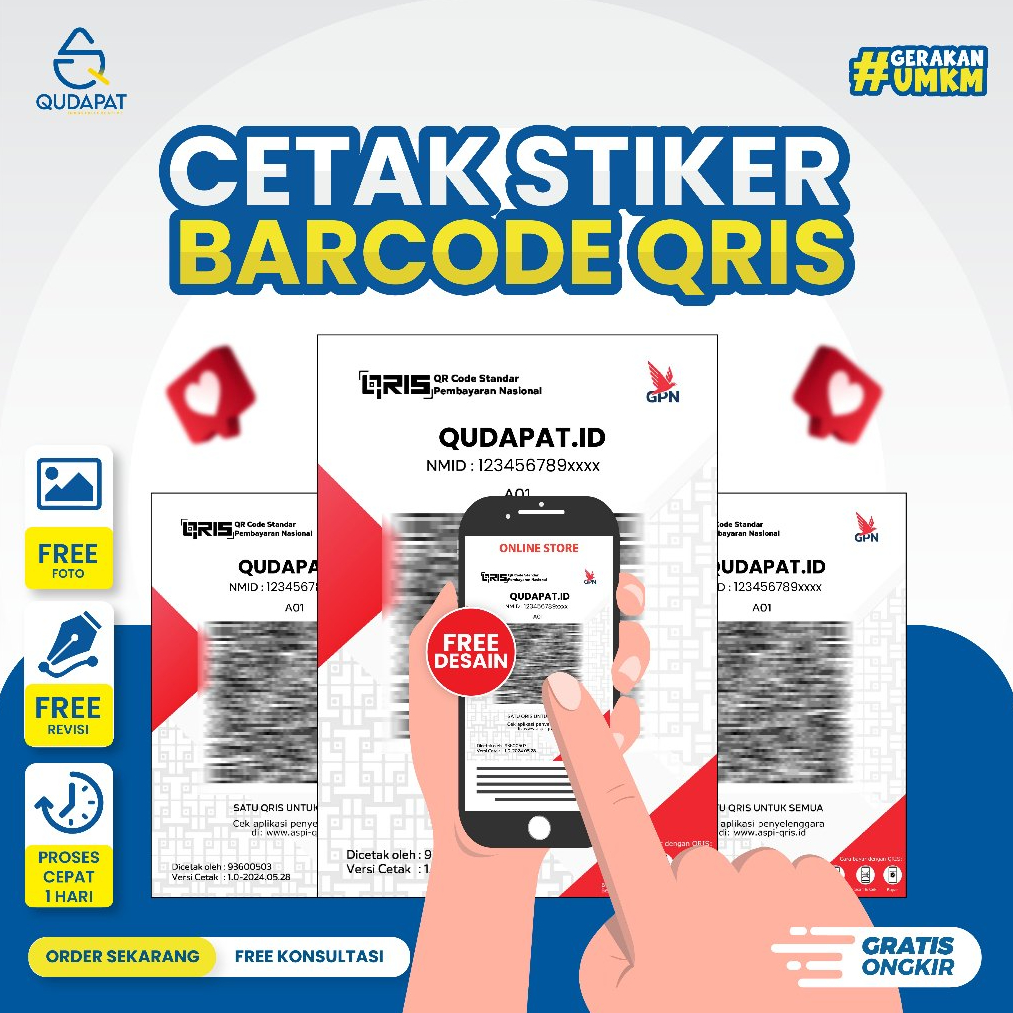 STIKER VINYL & CROMO QRIS | CUSTOM SEMUA PRODUK | STIKER BRILINK | STIKER QRIS