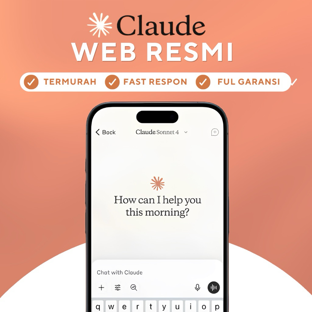 CLAUDE AI MURAH RESMI & BERGARANSI 30X LEBIH CANGGIH DARI OPENAI SHARING ACCOUNT FOR 1 MONTH - FULL 