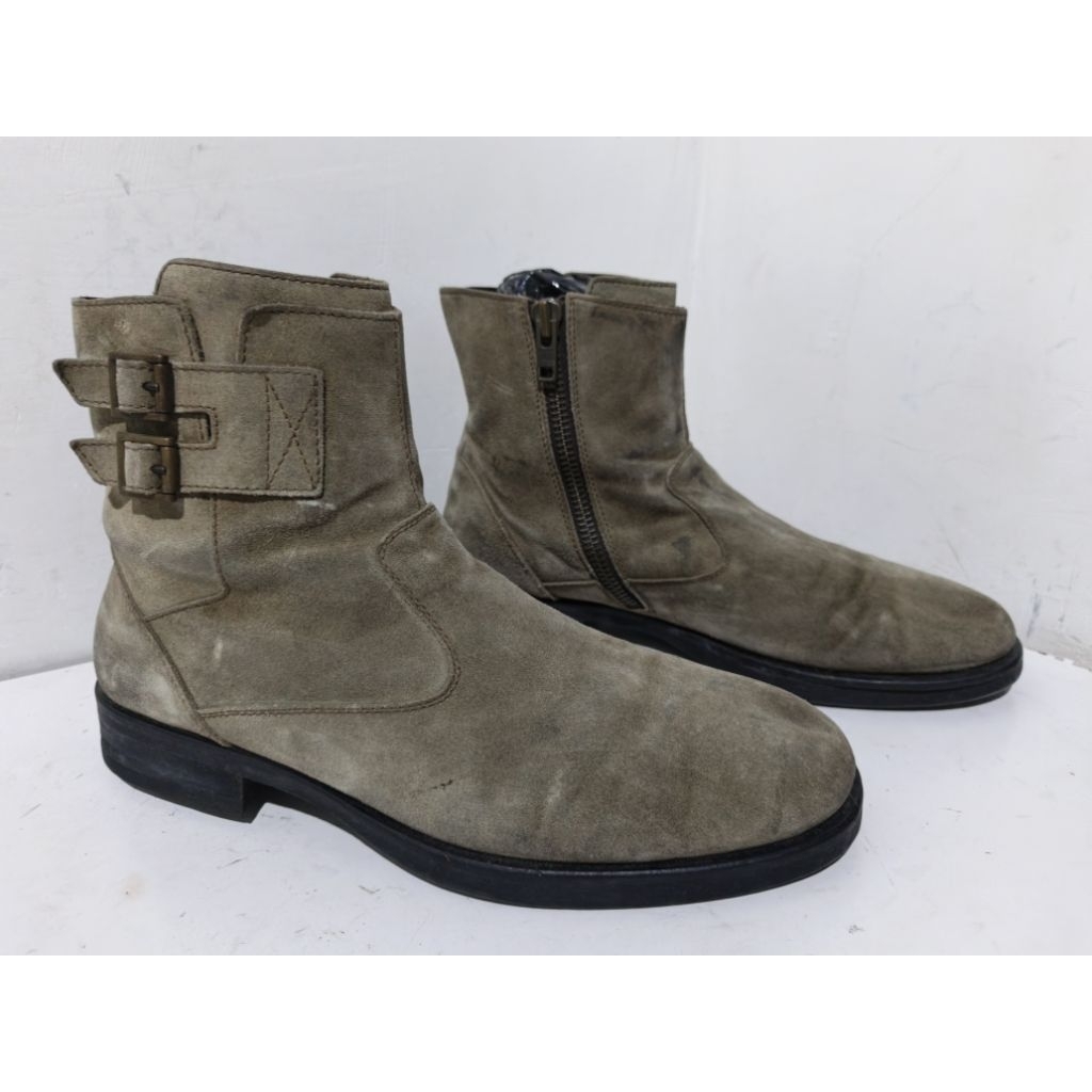 Sepatu Boots Hogan Itali Berziper, Size 45
