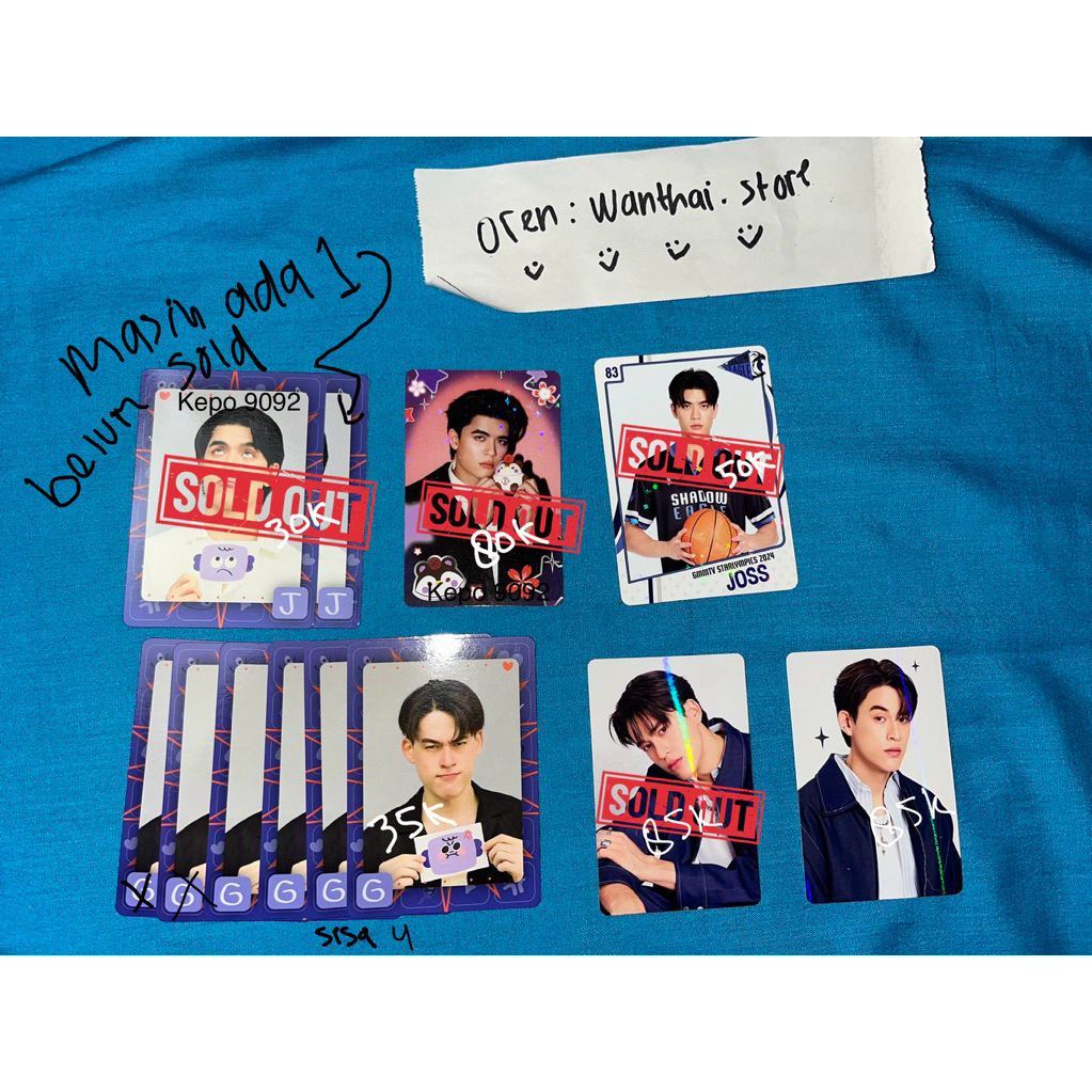 [Official PC] Gawin Caskey | GMMTV Thailand | JossGawin | My Golden Blood | Photocard | Collectible 
