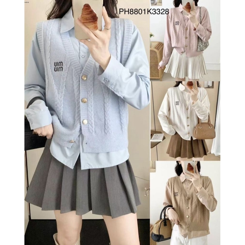 Kemeja import bkk (bonus outer)model korean luxury