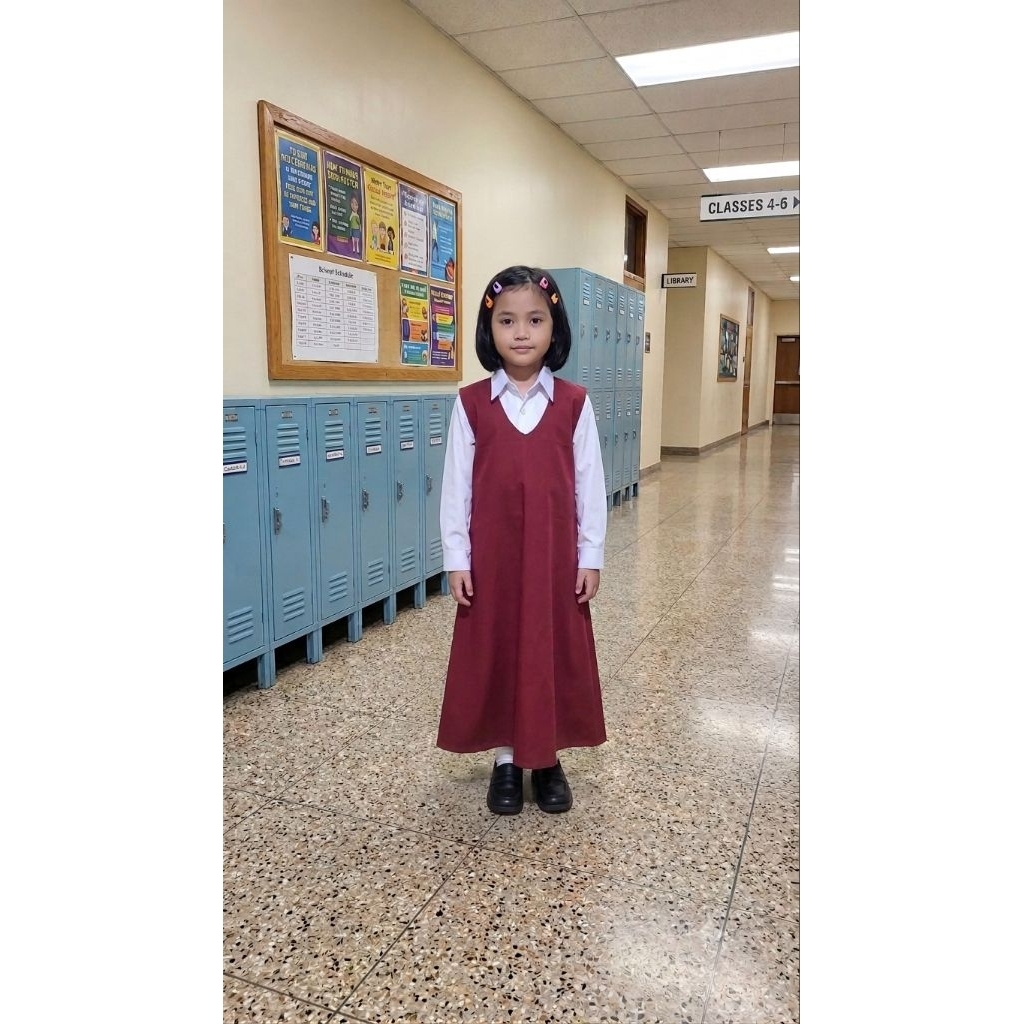 Setelan Baju Panjang Inner & Outer, Seragam Sekolah Model Muslim