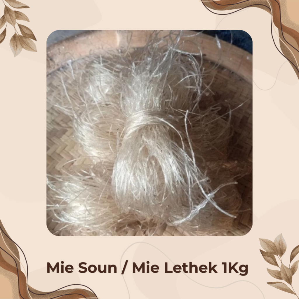 Mie Soun Aren Asli Purworejo 1kg Soun Jawa Mie Lethek Grosir Katering Bahan Bakso Soto Soun Goreng