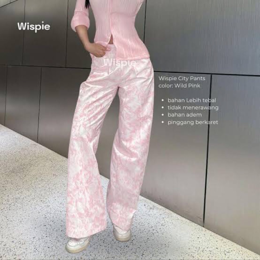 wispie pants / celana wispie pink
