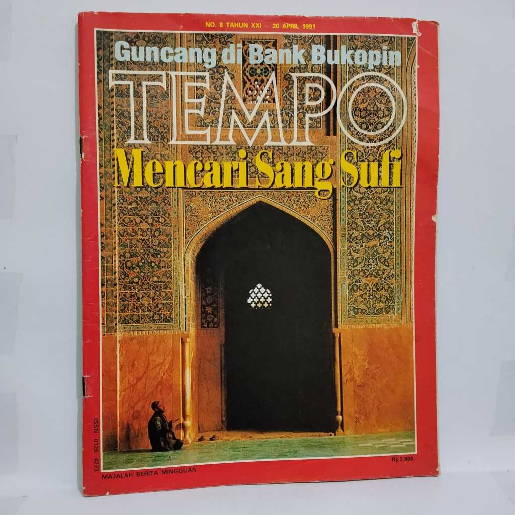 PRELOVED BEKAS MAJALAH TEMPO NO. 8 TAHUN XXI 20 APRIL 1991 MENCARI SANG SUFI
