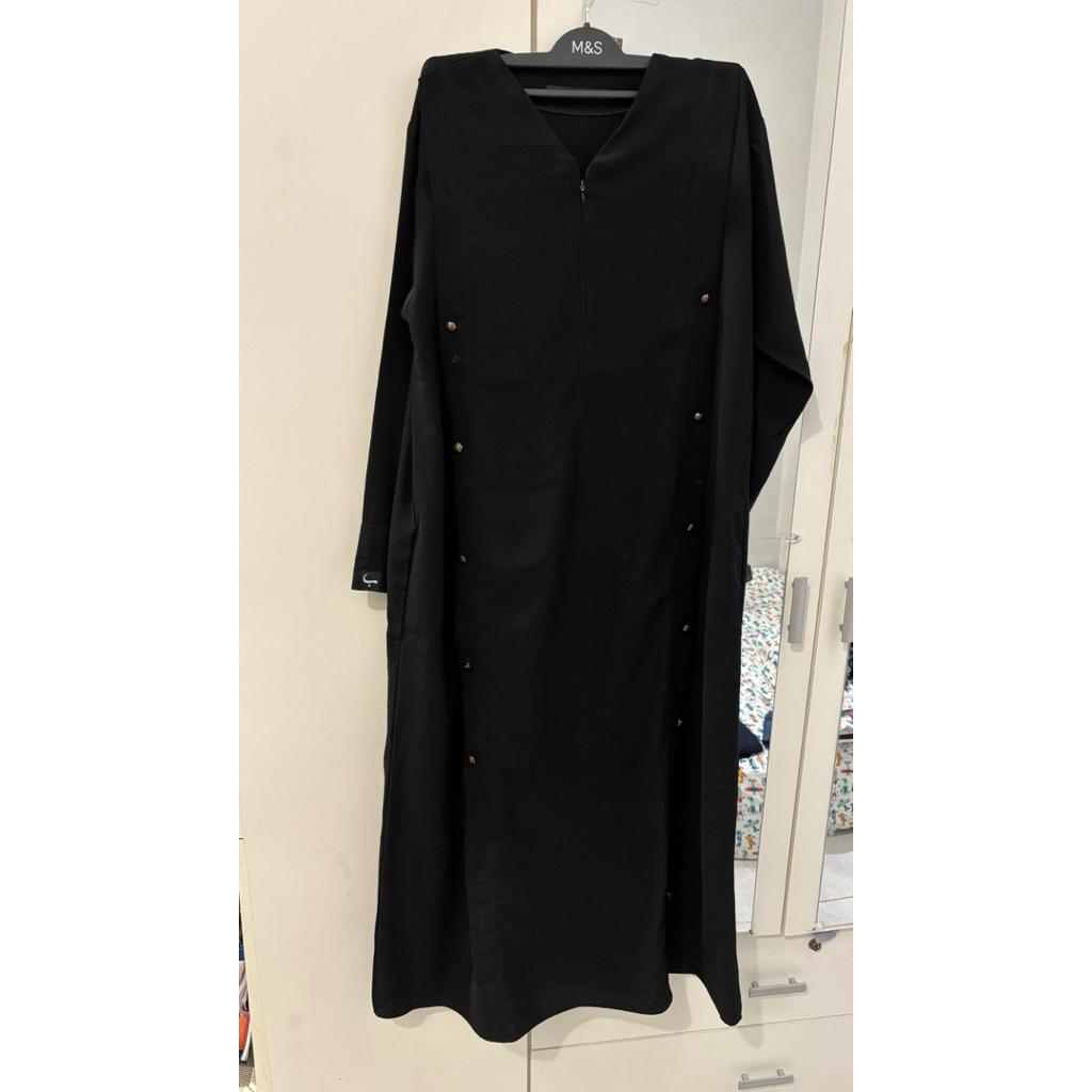 Preloved Gamis Hitam Jetblack Kiara