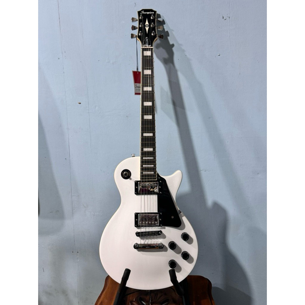 Scorpion LP-610 Cherry White Les Paul - Gitar Elektrik Scorpion Original