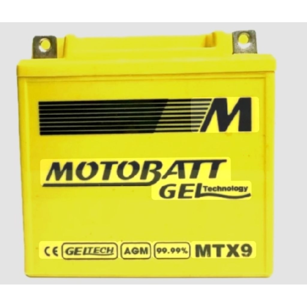 Motobatt Aki Gel MTX9 12V 9Ah - Tahan Guncangan, Tahan Penguapan, Umur Lebih Panjang - Untuk Motor S