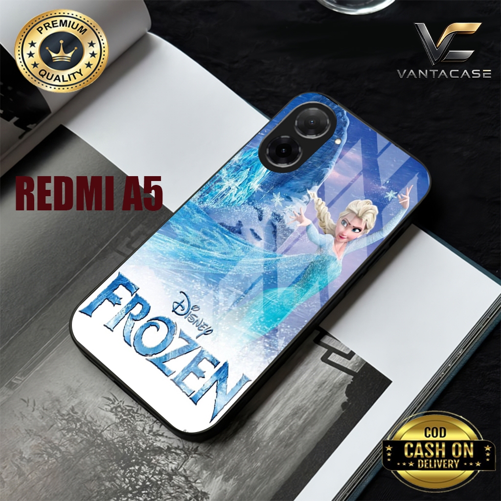 CASE SILIKON PREMIUM BAHAN GLOSSY MOTIF FROZEN UNTUK REDMI A1/A2/A3/A4/A5 DAN REDMI 9/9A/9C/9T DAN T
