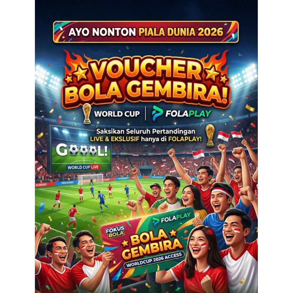 Voucher Folaplay Bola Gembira Piala Dunia 2026 Fifa World Cup