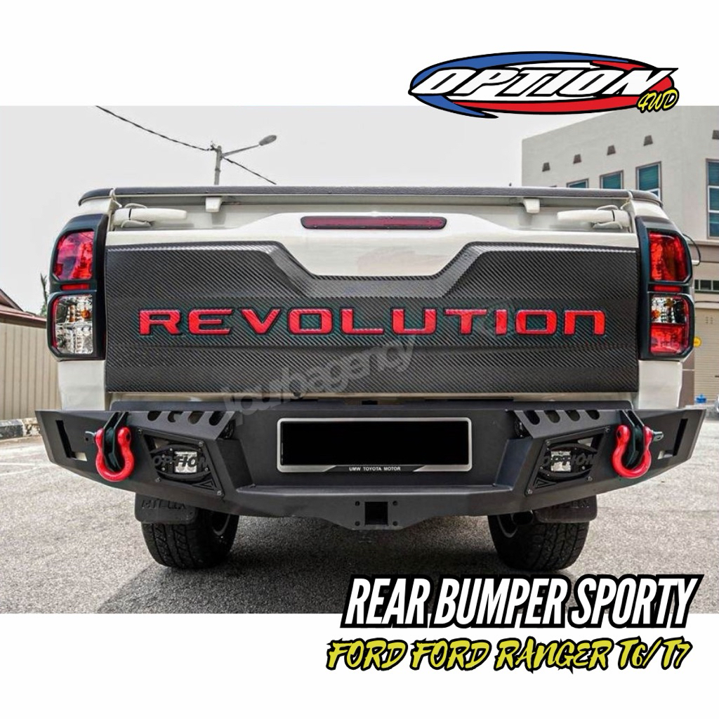 Bemper Belakang Mobil - Option 4WD Thailand Rear Bumper Sporty for FORD Ranger T6/T7