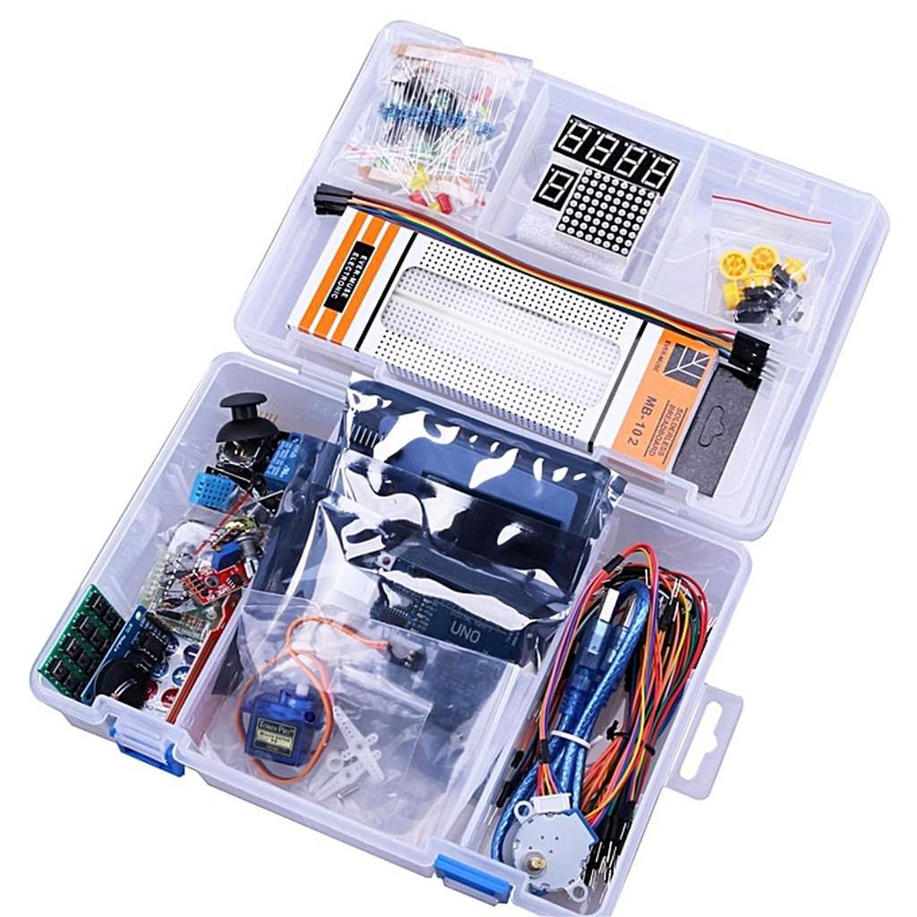 Paket arduino Uno r3 compatible starter kit set pemula free Cd