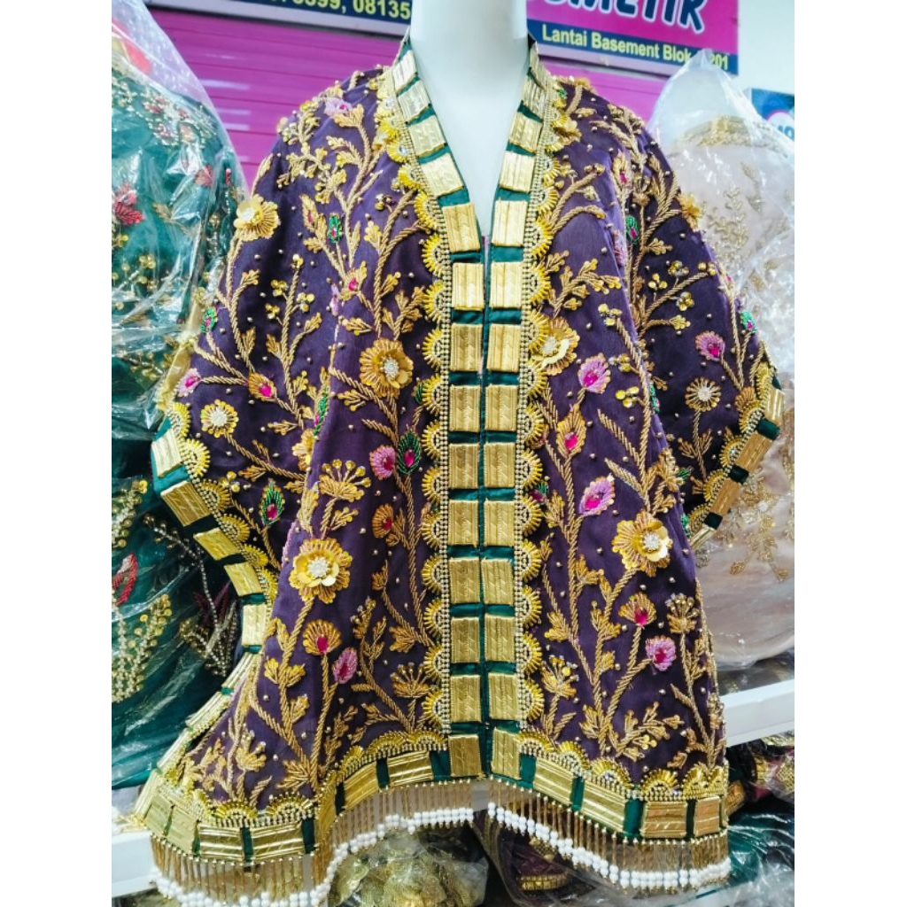 Baju pengantin payet full ceppa adat bugis Makassar wanita dan pria ready