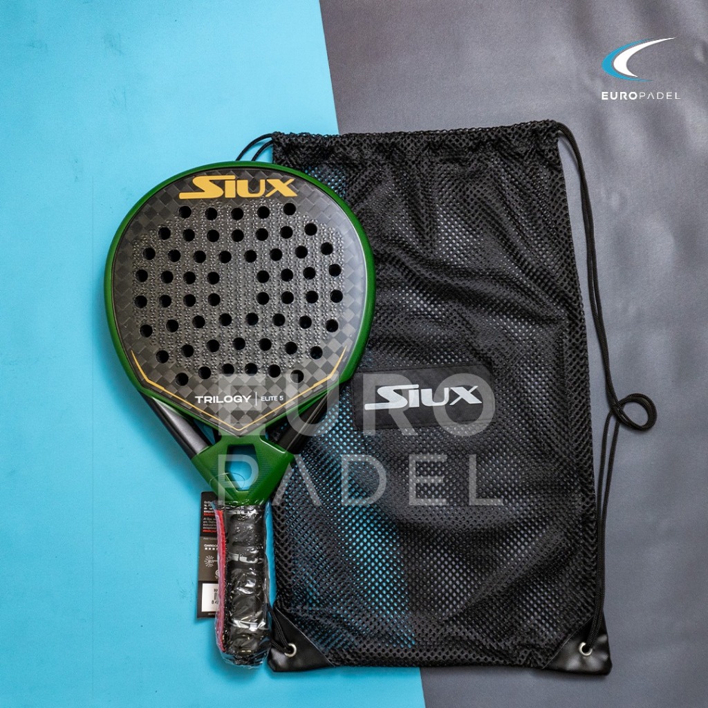 SIUX TRILOGY CONTROL ELITE 5 Round Carbon 12k Racket Padel Original
