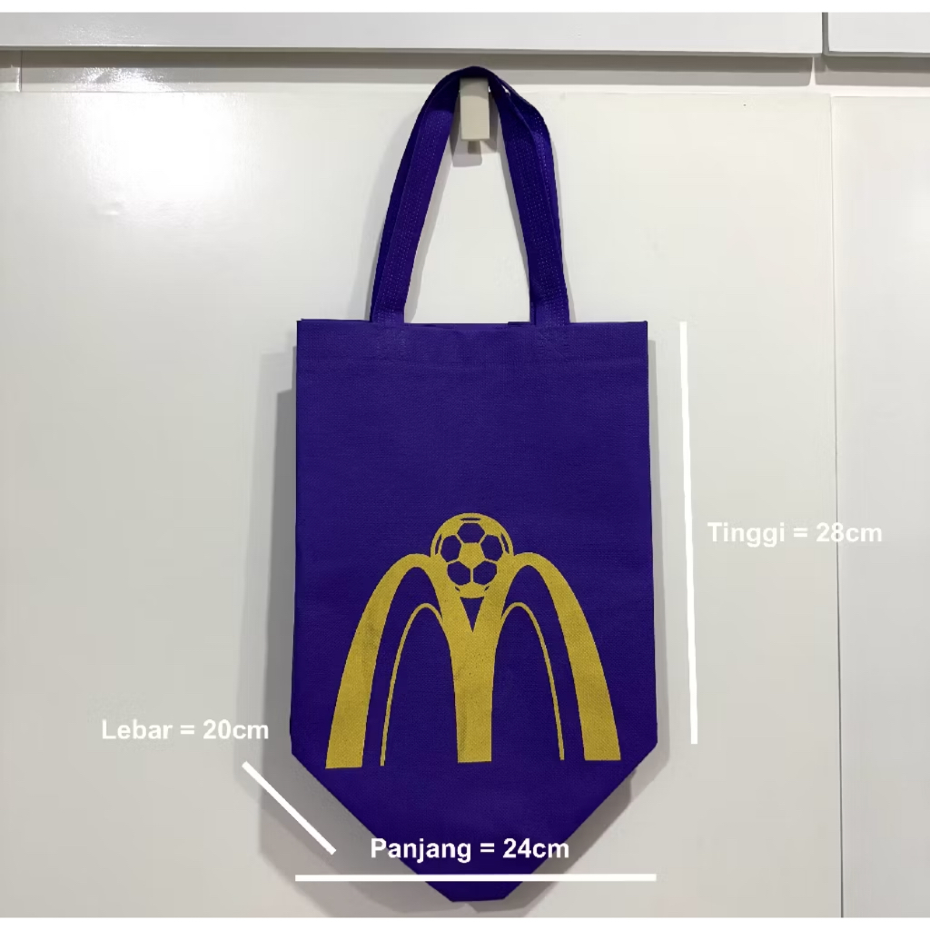 Shopping Bag Mcdonald / Spunbond Mcd / Tote Bag Mcdonald / Reusable Bag Mcd / Reusable Mcdonalds