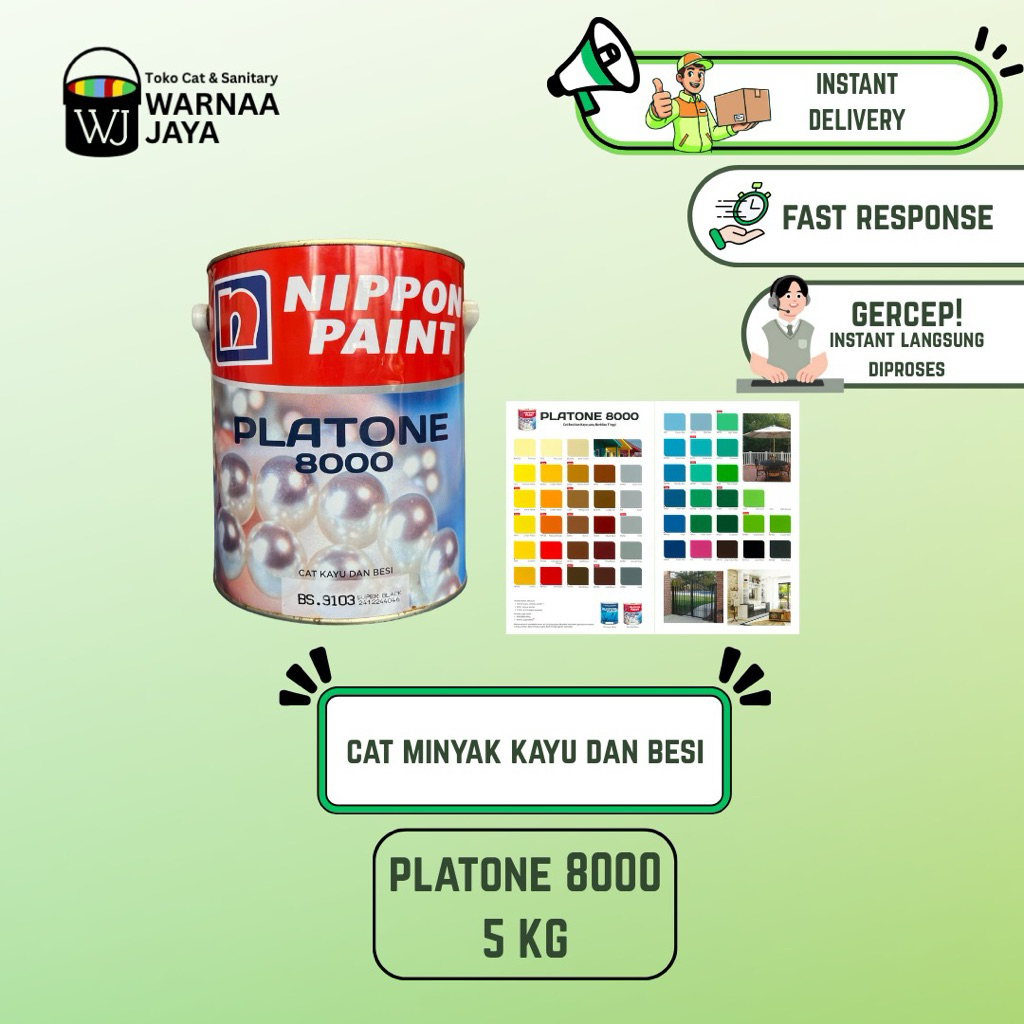Cat Platone 3.785L Cat Minyak Kayu Dan Besi