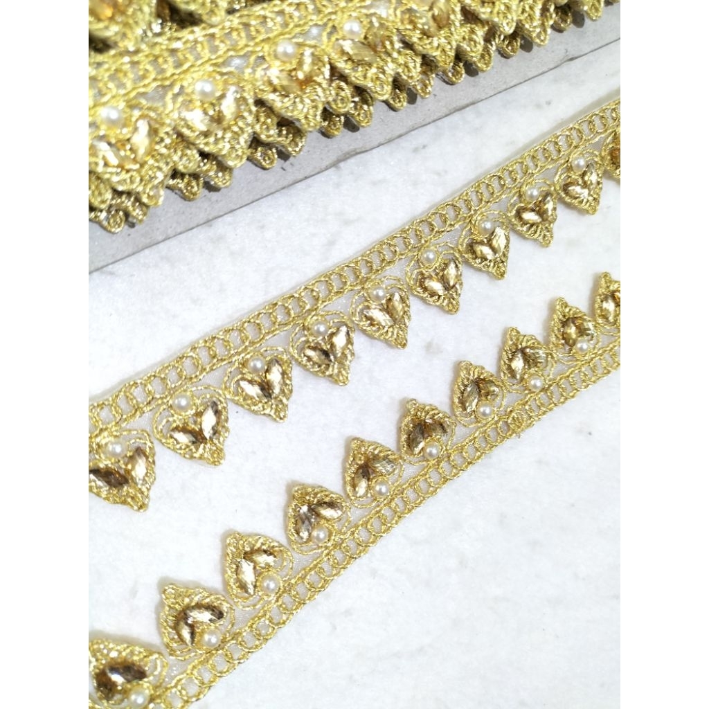 Renda india diamond lebar 2,5cm