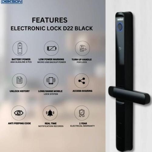 ELECTRONIC SMART LOCK DEKKSON EL D22 / DIGITAL LOCK DEKkSON EL D22