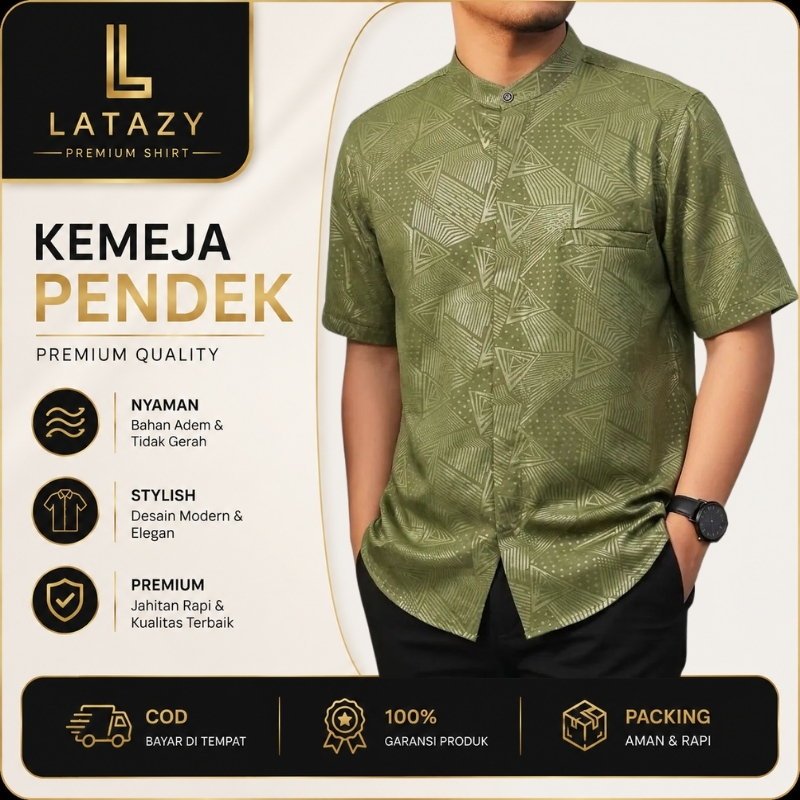 Baju Koko Kemeja Original Model Premium Lengan Pendek Exclusive