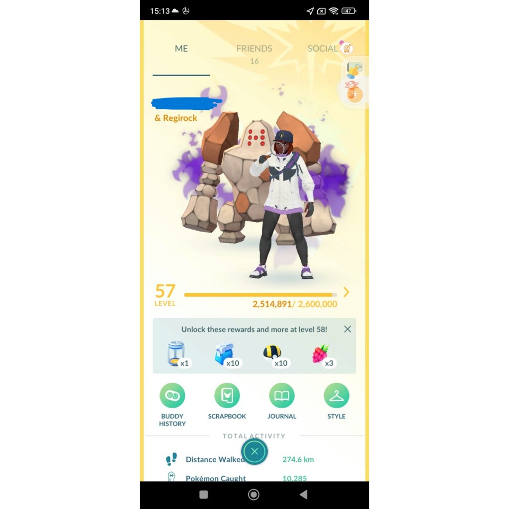 Paket Pokemon Go Level 57 Th 2016